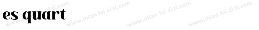 es quart字体转换